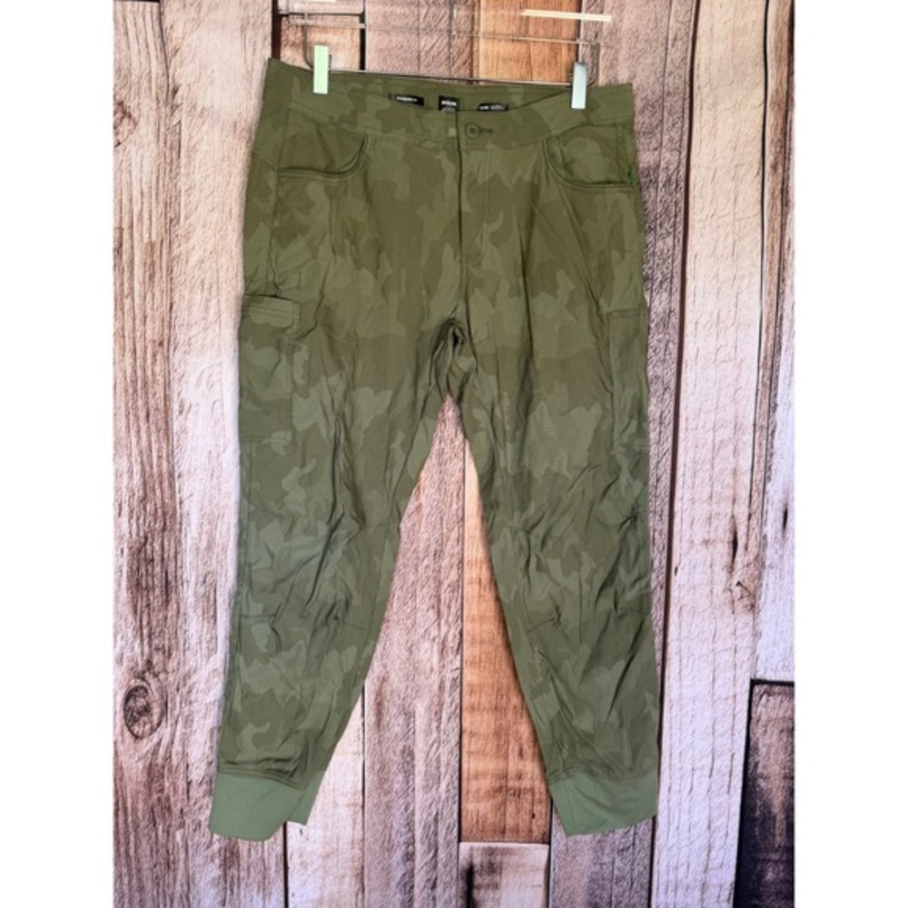 prAna Cargo Jogger Pants Camo Utility Outdoor Gorpcore Womens Hiking Size 12 R